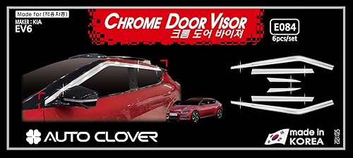 Miniatura 3 de AUTOCLOVER - Protectores de lluvia cromados 6p compatibles con KIA EV6 Autoclover_E084 2022
