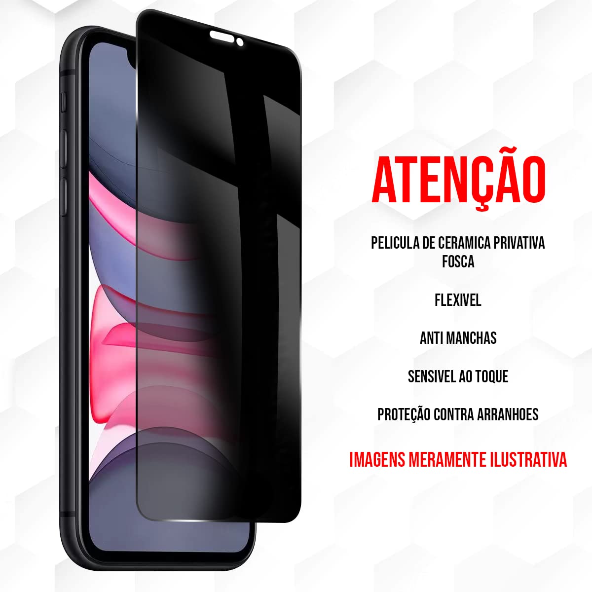 Película Cerâmica Privacidade Fosca Matte P/Galaxy S10 Plus G975