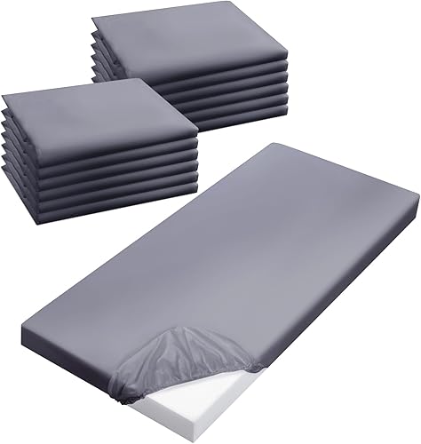 Miniatura 7 de Juego de 12 sábanas para siesta a granel de 24 x 48 pulgadas, sábanas para cuna, preescolar, sábana suave para cuidado diurno, sábana para cuna de