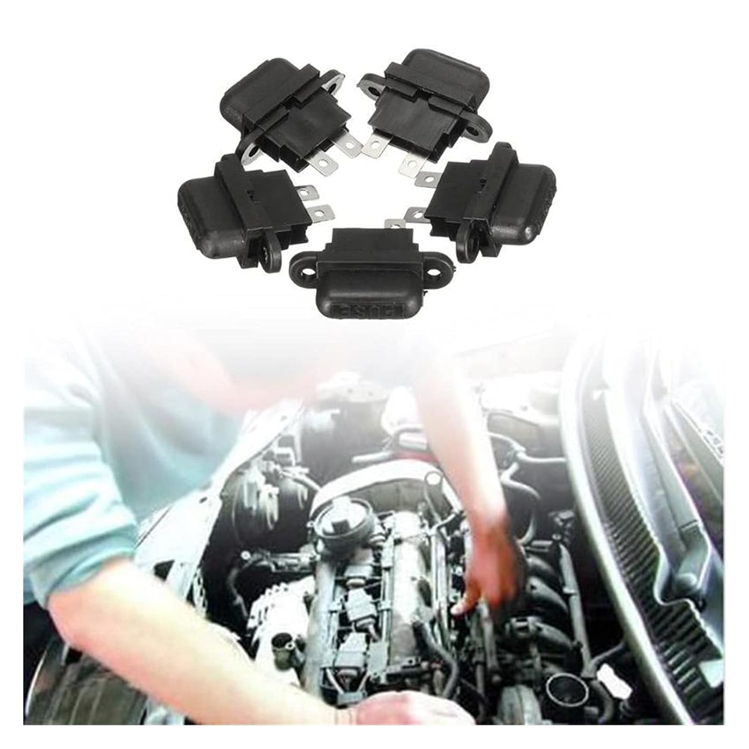 5Pcs/lot 30A Amp Auto Car Boat Trunk Standard Blade Fuses for Cars Holder Box with Cover Automobiles Accessories