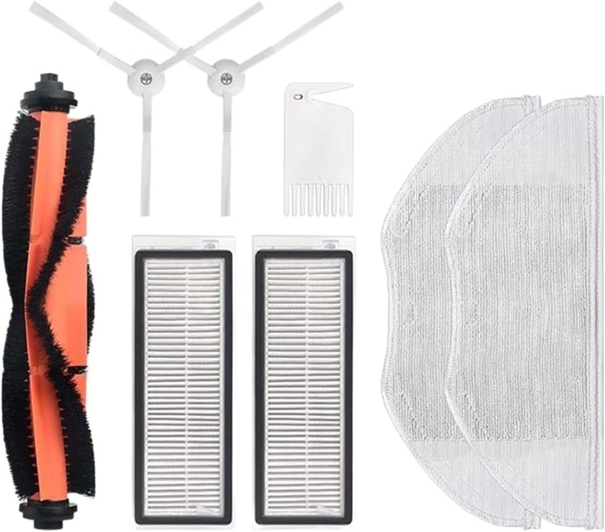 McbeAn Compatible for Xiaomi Robot Vacuum G1/ S10T Main Side Bursh Rag Disposable Mop Cover Filter Dust Bag Vacuum Cleaner Robot Accessories(9 Mop)