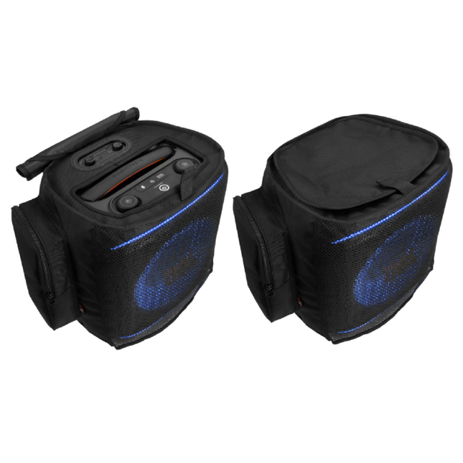 Lautsprecherhülle Schutzhülle für JBL PartyBox Encore 2/2 Essential Portable Lautsprecher, Outdoor Party Reise Staubschutz Netzhülle mit Aufbewahrungstasche für Mikrofone Zubehör