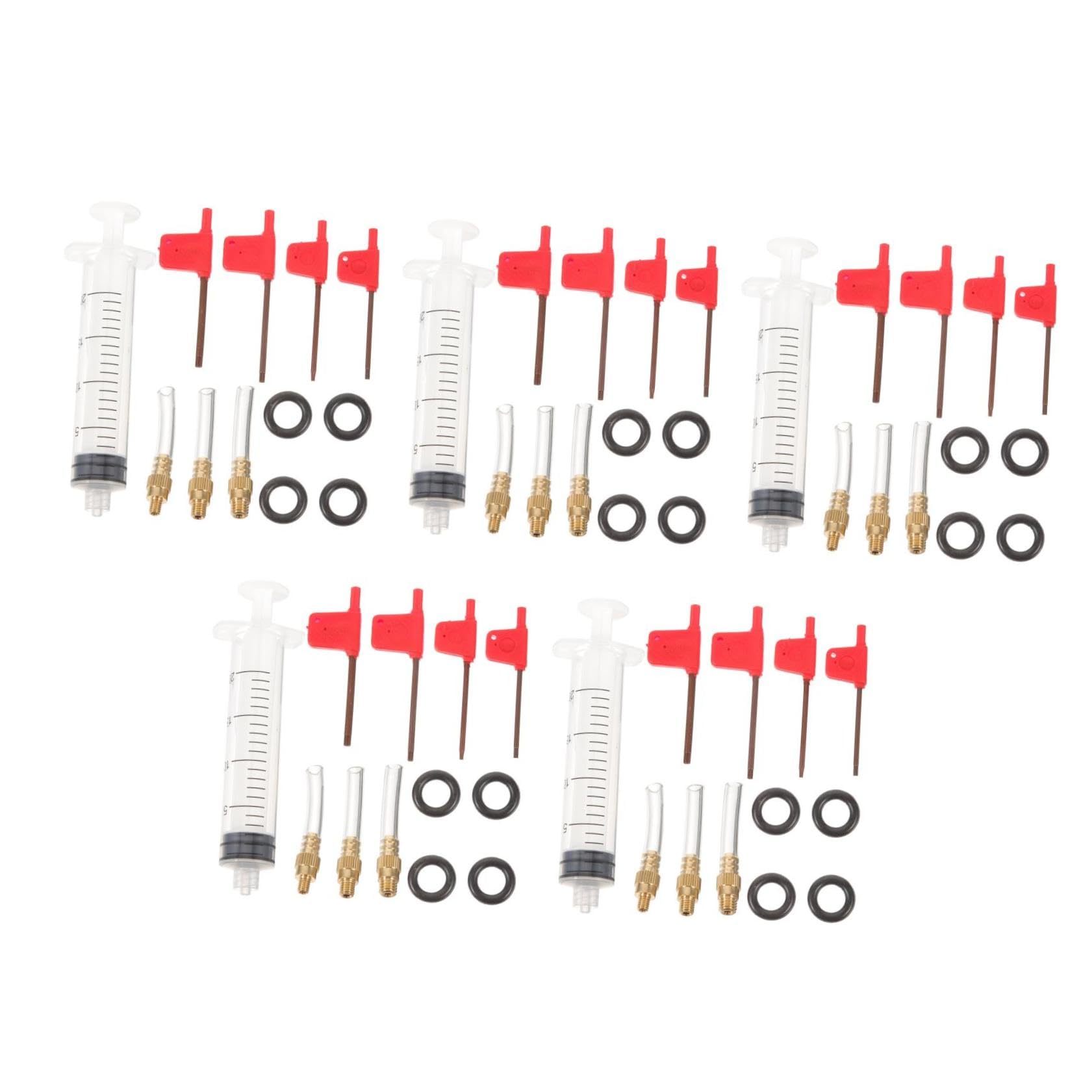 TOYANDONA Kit di Spurgo Freni per Biciclette Kit di Spurgo Freni per Mountain Bike Kit di Spurgo Freni per Bici da Ciclismo Kit di Spurgo Freni Idraulici per Bici in Metallo