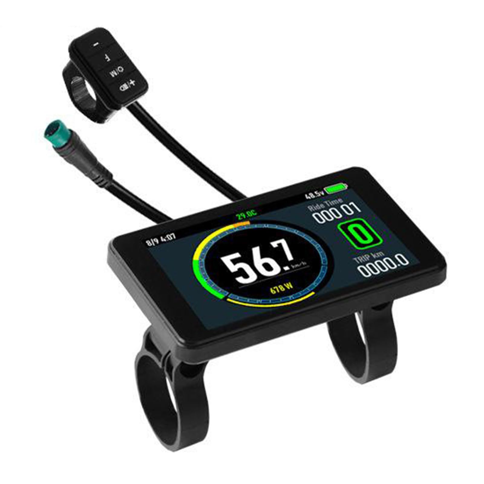 Medidor de salpicadero para bicicleta eléctrica de repuesto 24-72 con color