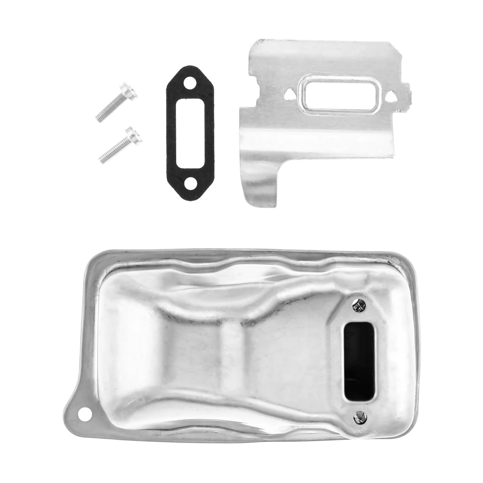 1 juego de juntas de placa calefactora de silenciador compatible con Sthi L TS410 TS420 TS 410 420 con tornillos, accesorios for herramientas de jardinería.