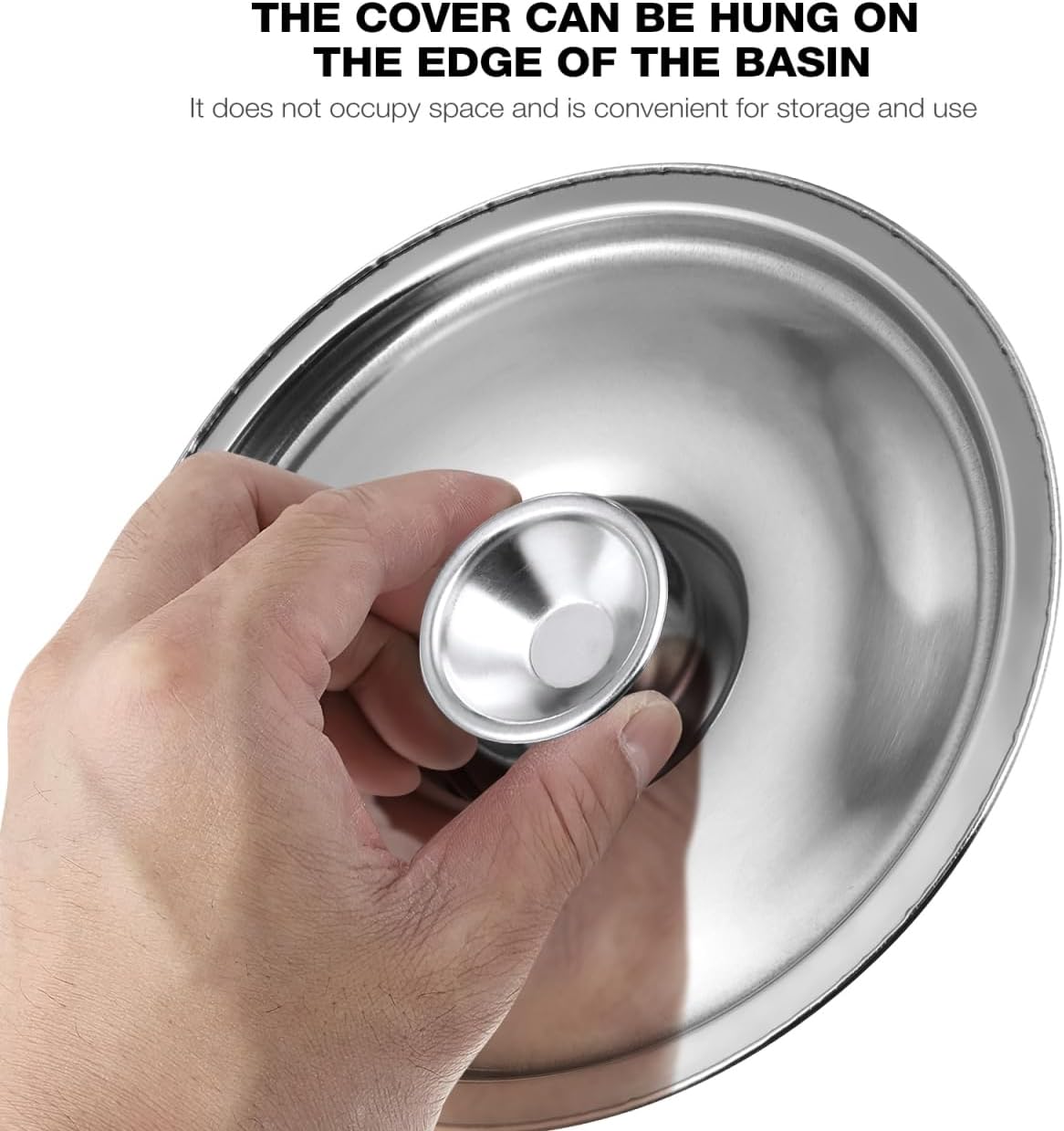 DOITOOL 5.5 Inch/14 cm Mini Pan Lid Stainless Steel Seasoning Pot Cover Replacement Small Pot Lid with Handle for Frying Pan Kitchen Cookware Accessories