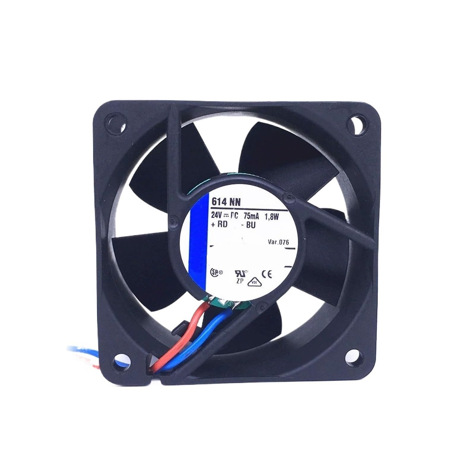 YLPWKMVZ Cooling Fan 24VDC 75mA 1.8W 60x60x25MM 40m3/h 614NN