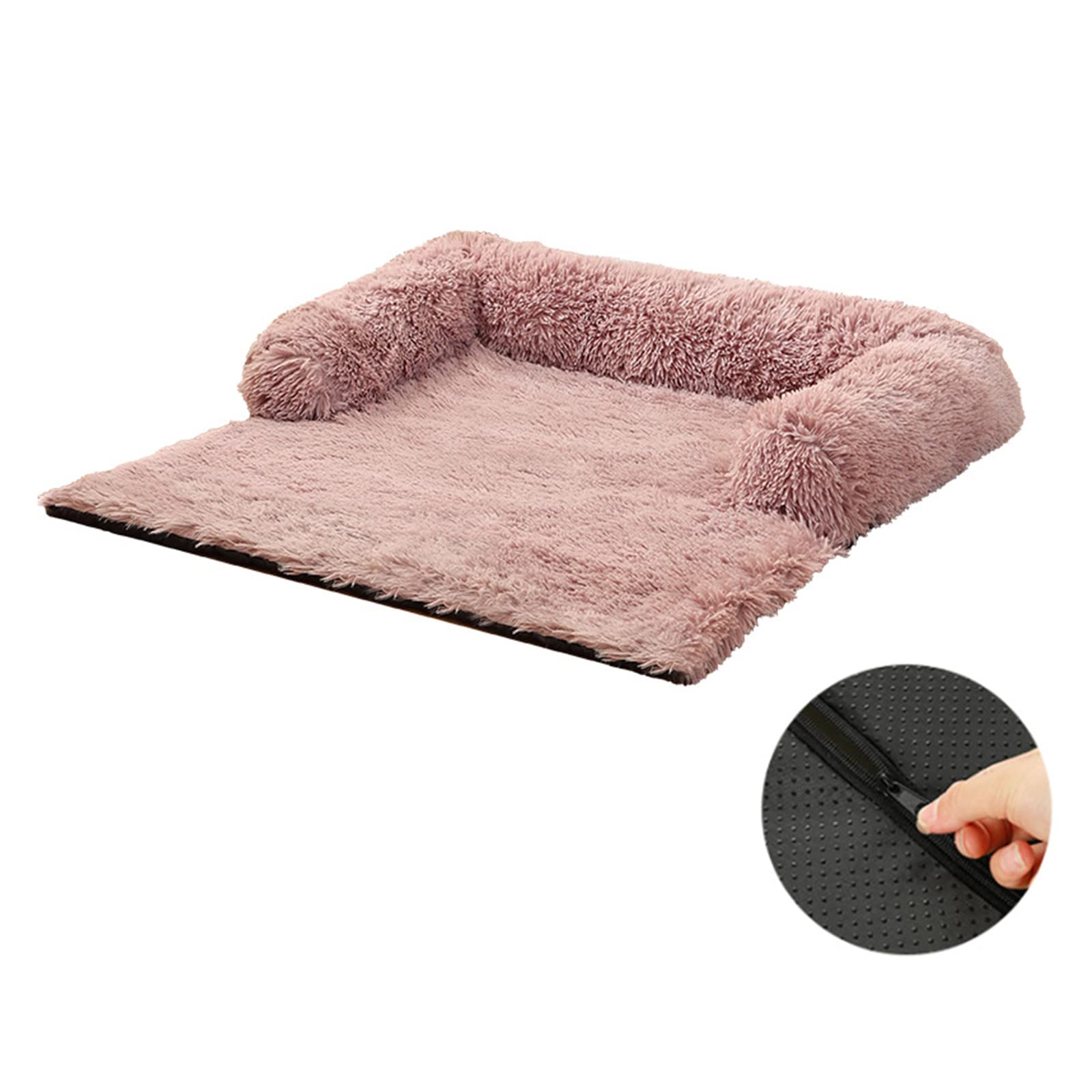 Sofá de Felpa Sofá Cama de Felpa for Camas de Felpa de Invierno Cojín Cama de Felpa Cama for Mascotas for Coche Confort Cálido for Accesorios de Perreras/296(Gradient Coffee Fill)
