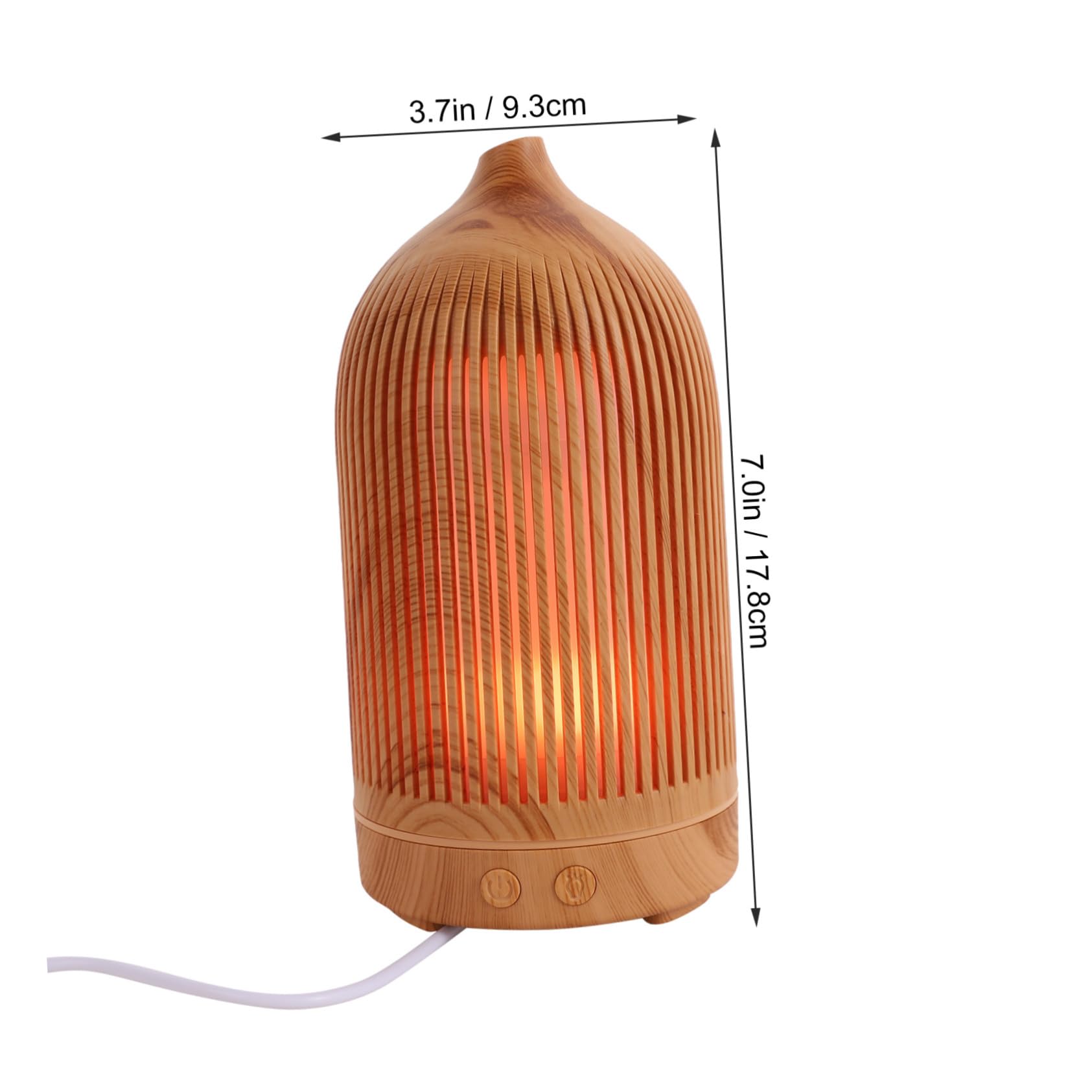 Mini Humidificador de Escritorio 5v Negro, Difusor de Aceites | 1 Pieza, Pp Abs Madera, Portátil Temporizador, para Oficina y Habitación Infantil