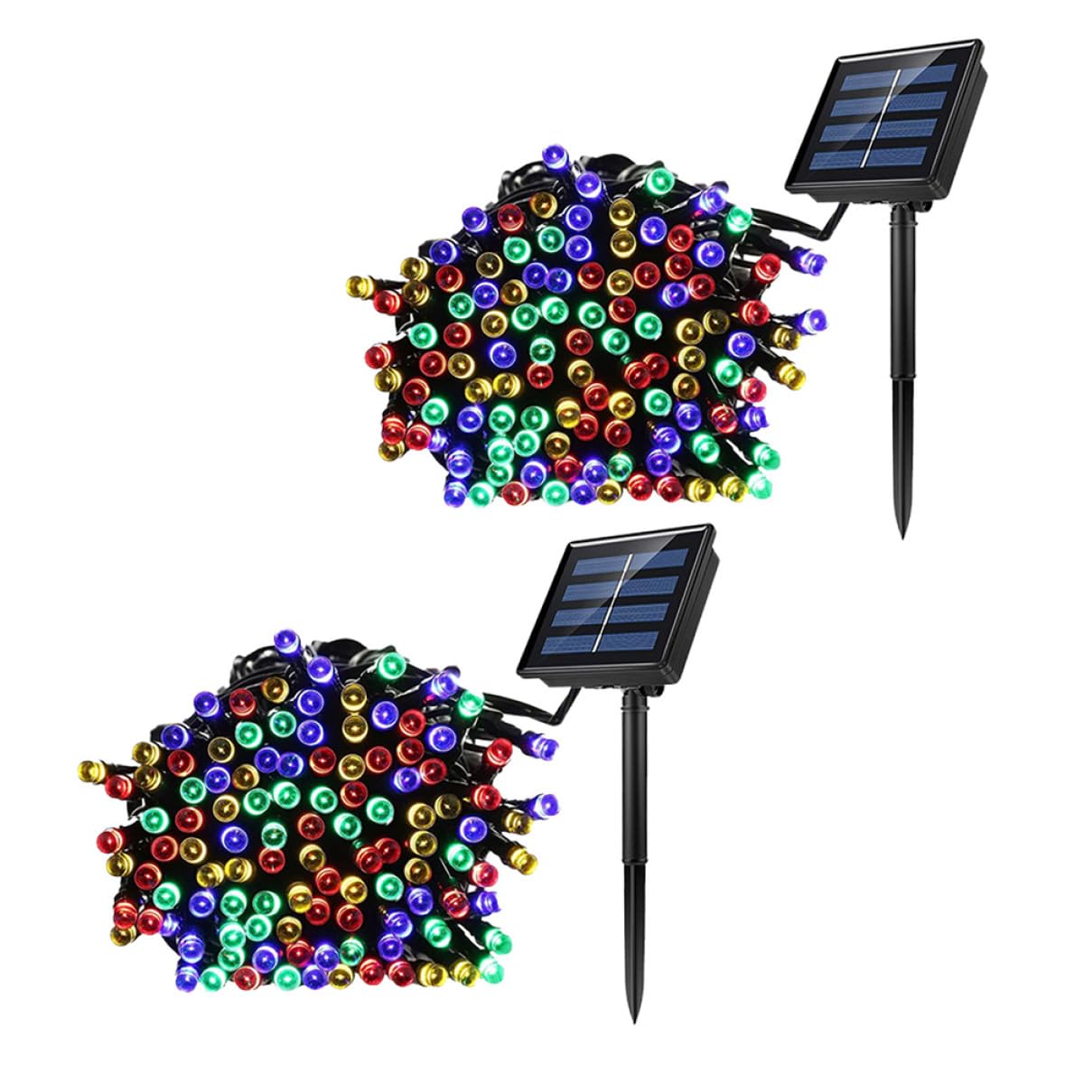Solar LED Lichterkette für Außenbereich 2 Satz 10m 100 Leds