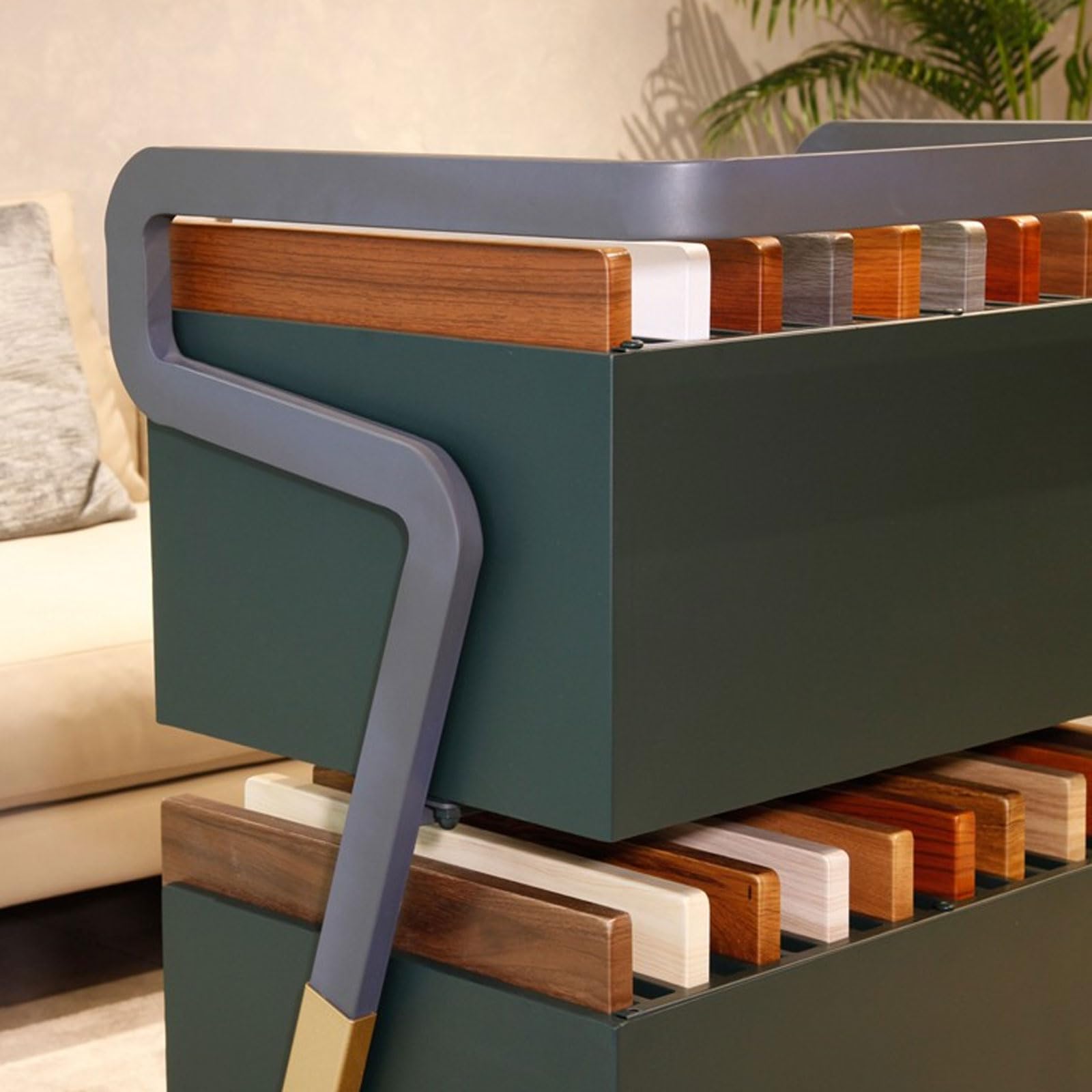 Carrello Bar su Ruote, Carrello in Metallo a 2 Ripiani per Cucina e Sala da Pranzo, Ideale per conservare Vino e Bevande, Perfetto per arredare la casa e intrattenere Gli Ospiti.