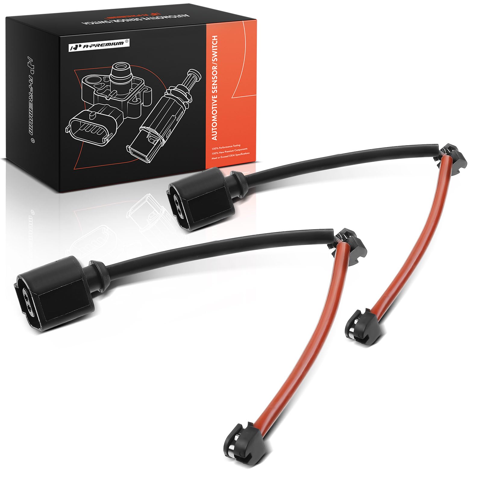 A-Premium Disc Brake Pad Wear Sensors Compatible with Porsche Cayenne 2011-2018 Panamera 2010-2020 Rear Driver and Passenger Side 2-PC Set