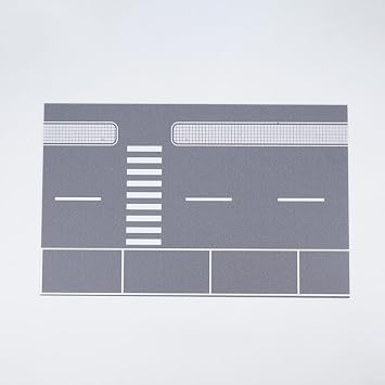 1/64 Scale Diorama Car Parking Lot Model Kit, With LED Light Roadway, City Street Scene Display, For Diecast Cars And Trucks, Collectible Scenery For Hobbyists