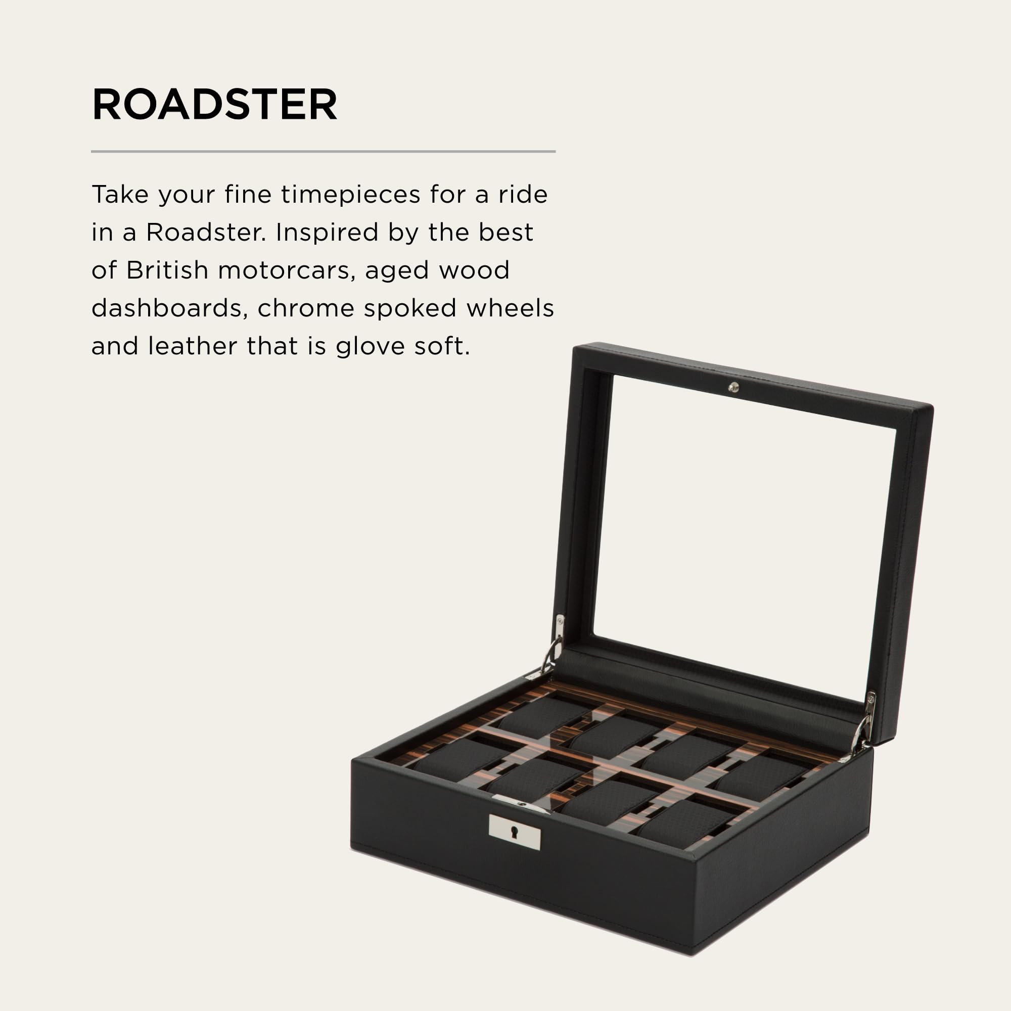 Amazon.com: WOLF Roadster 8-Piece Watch Box, Black