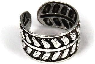 Adjustable 925 Sterling Silver Faux Ear Cuff Earrings Non-Piercing Fake Clip On Helix Cartilage Cuff Earrings Conch Cuffs Round Huggie Ear Cuff wrap Earrings