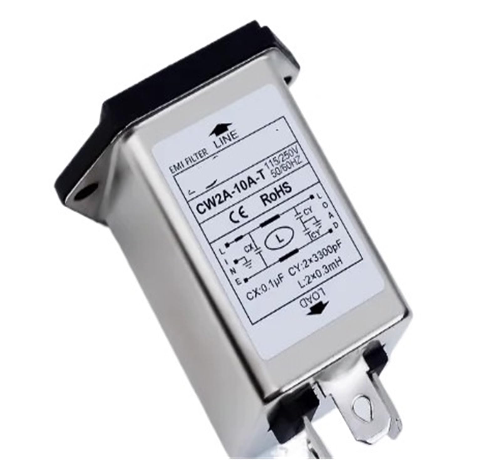 MBPAIHOP CW2A-10A-T anti-interference AC 220V power filter circuit audio purifier 3A6A10A