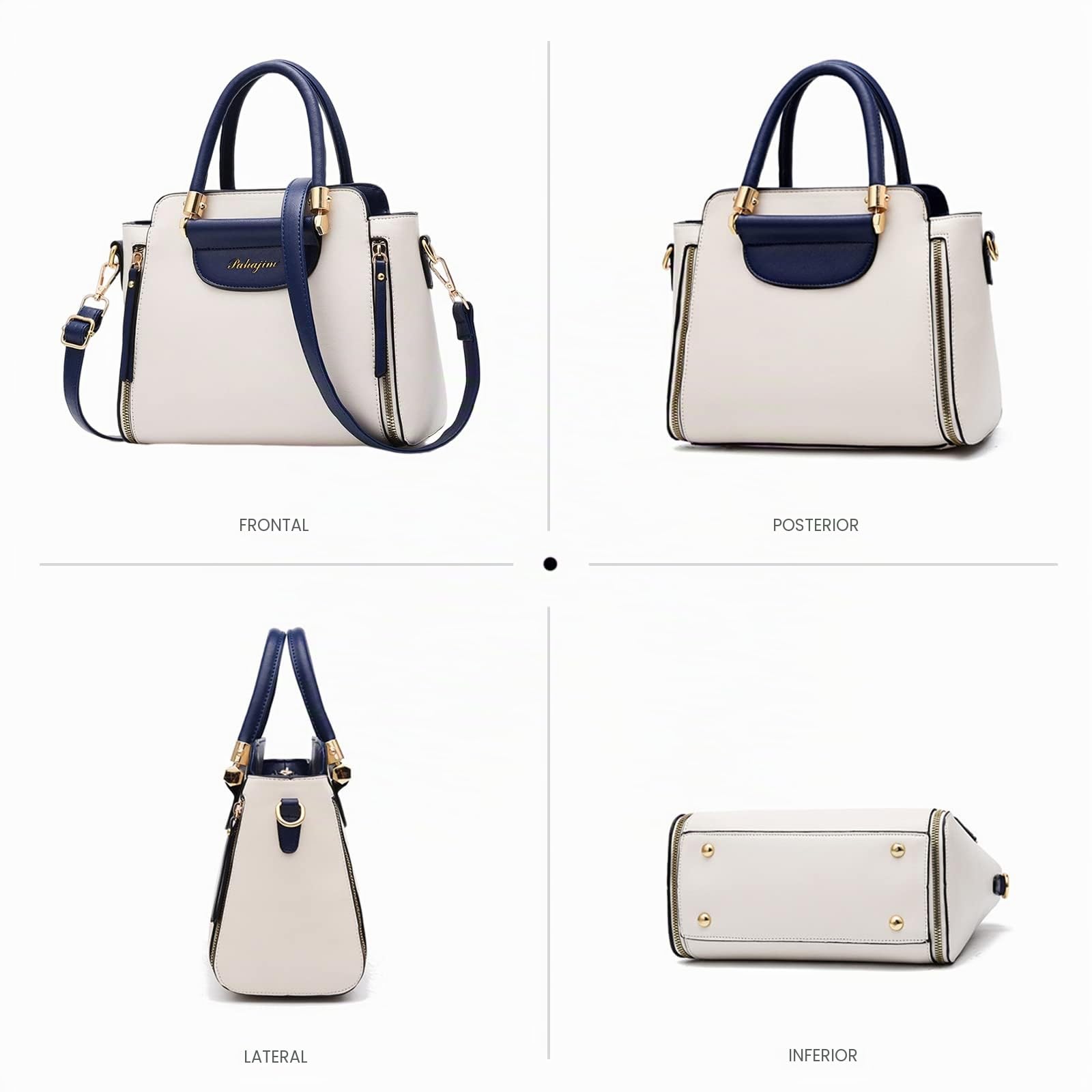 NICOLE & DORIS Bolso de Las Señoras Pequeño Bolso de Mano Diseñador Bolso Bandolera Mujer Bolso Hombro Cuero PU Bolsa de Mensajero Bolso con asa Superior Rosa