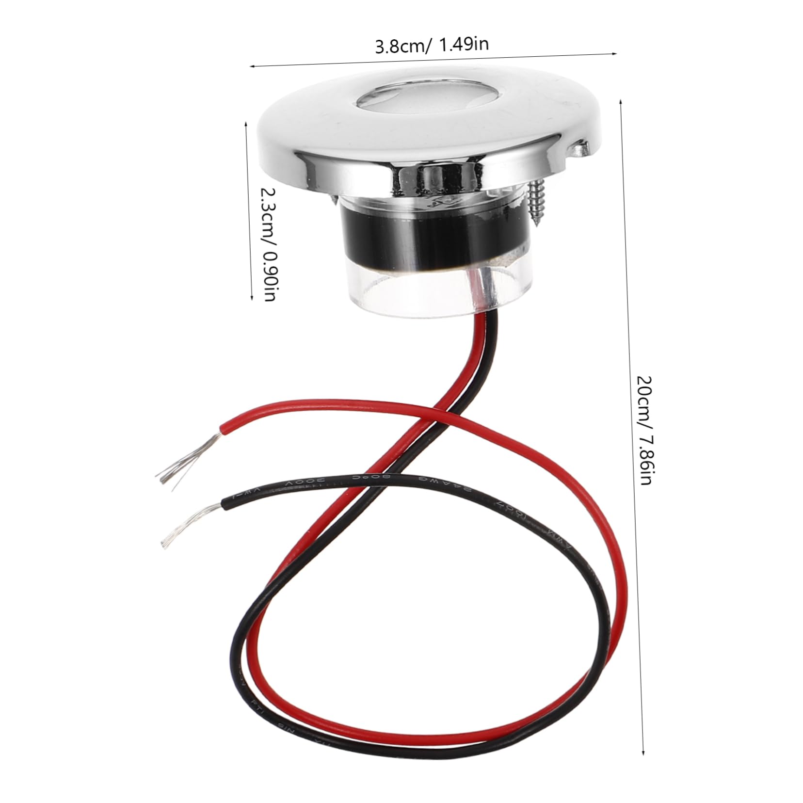 GRIRIW Sleek Waterproof Led Rv Boat Stairs Pathway Wall Corner Lighting Space-Saving Step Lamp Marine Lamp Stylish Led Staircase Light