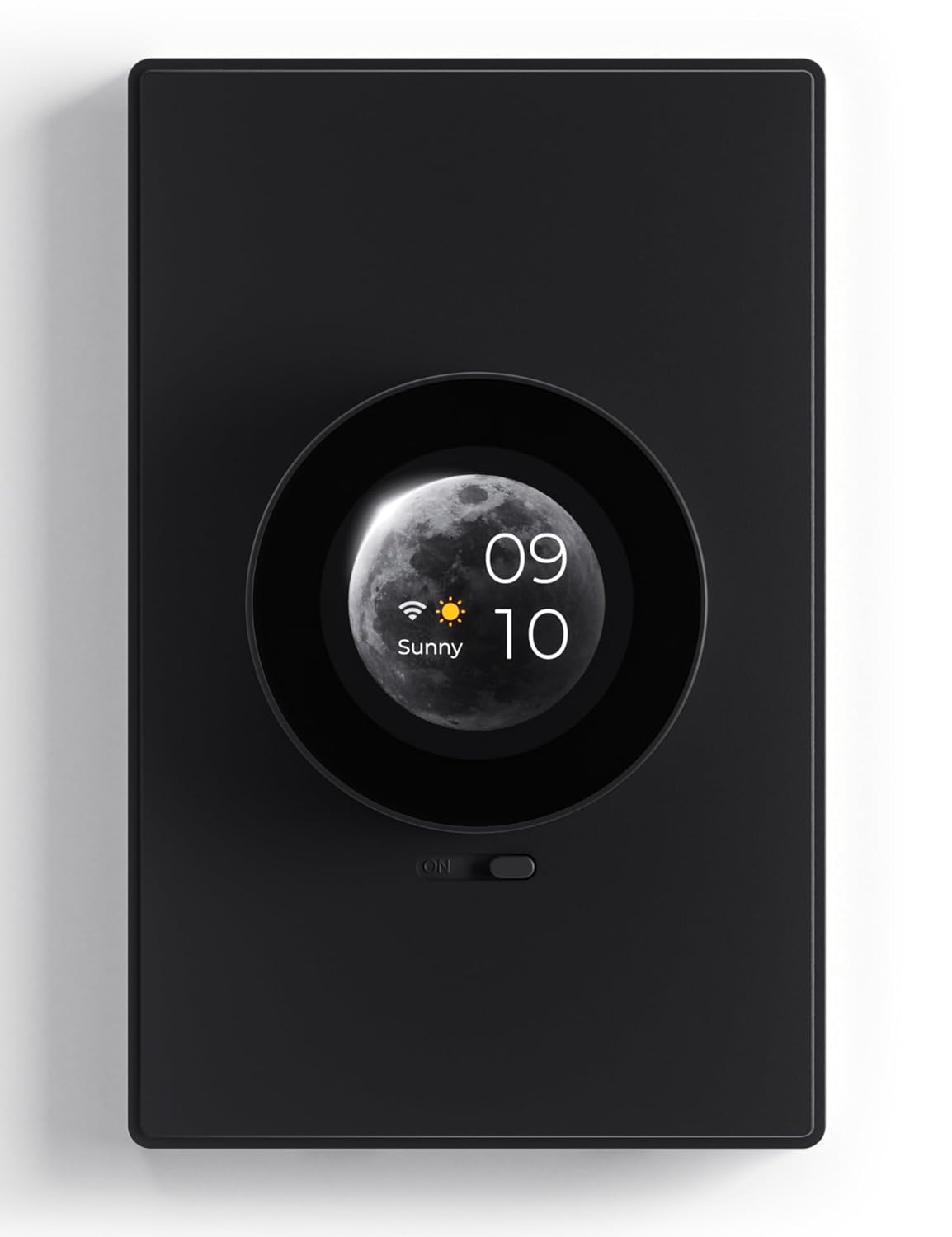 ELEGRP WiFi Smart Rotary Traic Dimmer with 1.8 inch TFT Display Screen, 3 Way, Needs Neutral Wire, 2.4GHz Wi-Fi, Compatible with Alexa and Google Home, No Hub Required, UL Listed, 1 Pack, Black