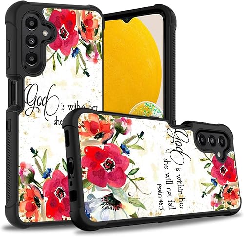 POIUYTREW Funda protectora para Samsung Galaxy A13 5G, resistente 3 en 1 de plástico duro híbrido y silicona suave, a prueba de golpes, para Samsung