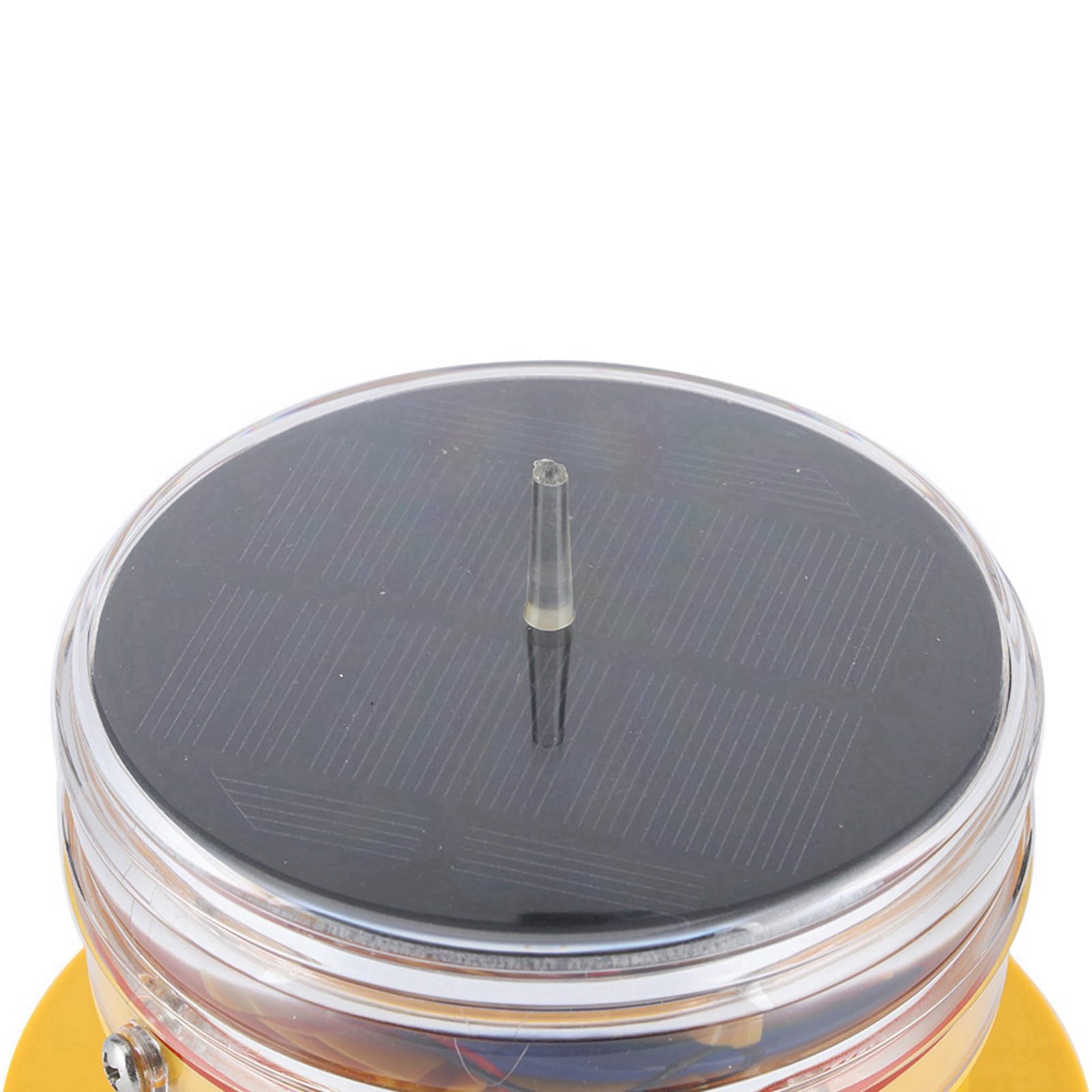 Culnflun Luz lateral de energía solar IP68 hermética LED para barco, muelle marino, barcaza, baliza de seguridad, luz intermitente, iluminación de 360°, luz lateral, luz de