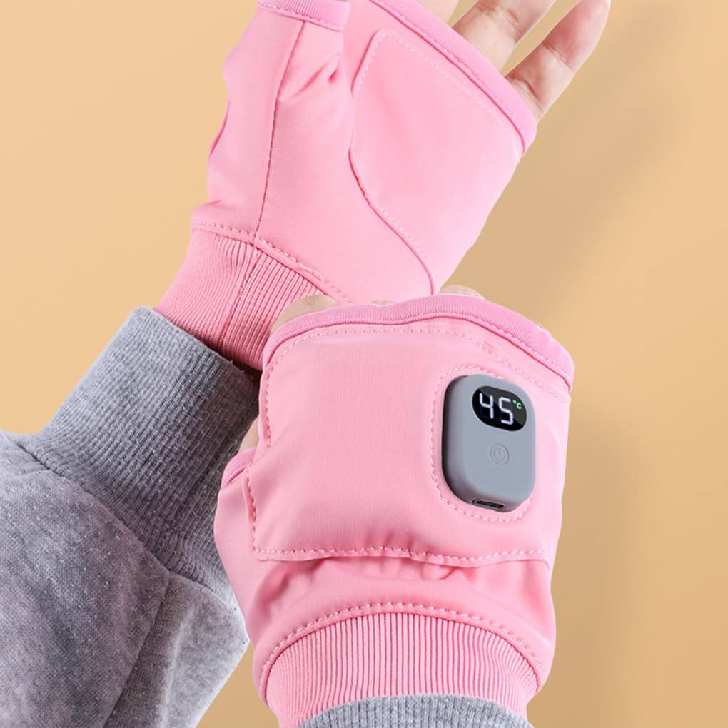 Guantes calefactables recargables de 360 grados. Disfruta de la calidez en todas partes, guantes calefactables recargables con calefacción de 360 grados, color negro eléctrico