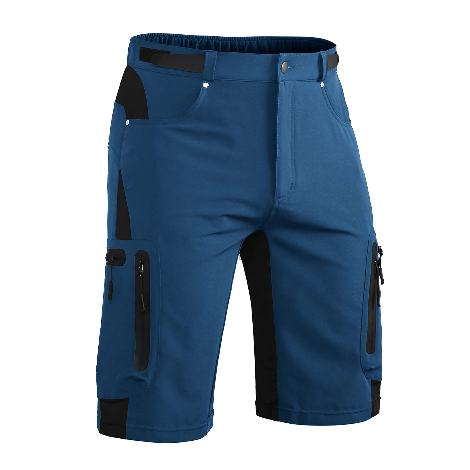 Hiauspor Pantalones cortos para hombre, ligeros, transpirables, de secado rápido, bermudas, elásticos, para ciclismo de montaña, pantalones de ciclismo para exteriores, pantalones deportivos de verano