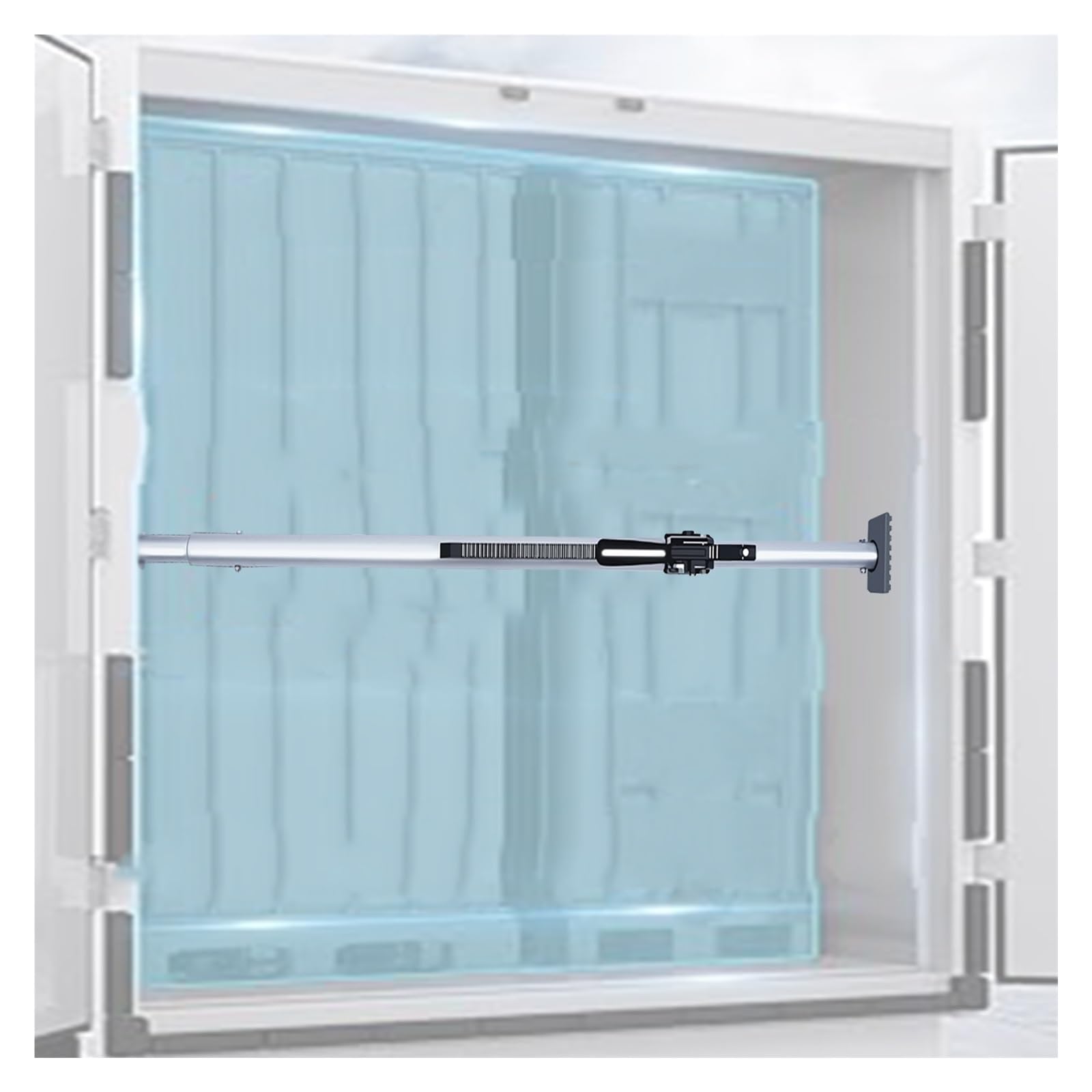 Generico Barra di carico telescopica per carichi Pesanti per Camion e rimorchi - Asta di Fissaggio Regolabile, Cuscinetto Antiscivolo, Supporta 300 kg - Disponibile in Set da 1/2/3/4 (1,8-2,2 m)