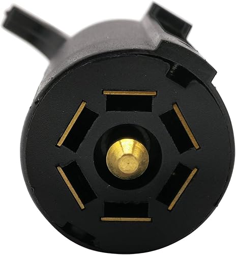 Miniatura 5 de 12V 7 Pin Remolque Plug Conector Plástico 7 Way Remolque Cableado Conector