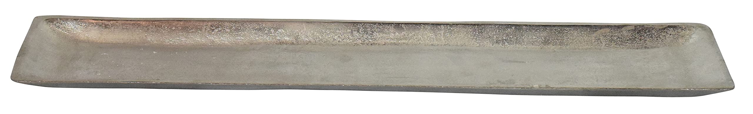 Ciotola decorativa in metallo argentato, 60 cm