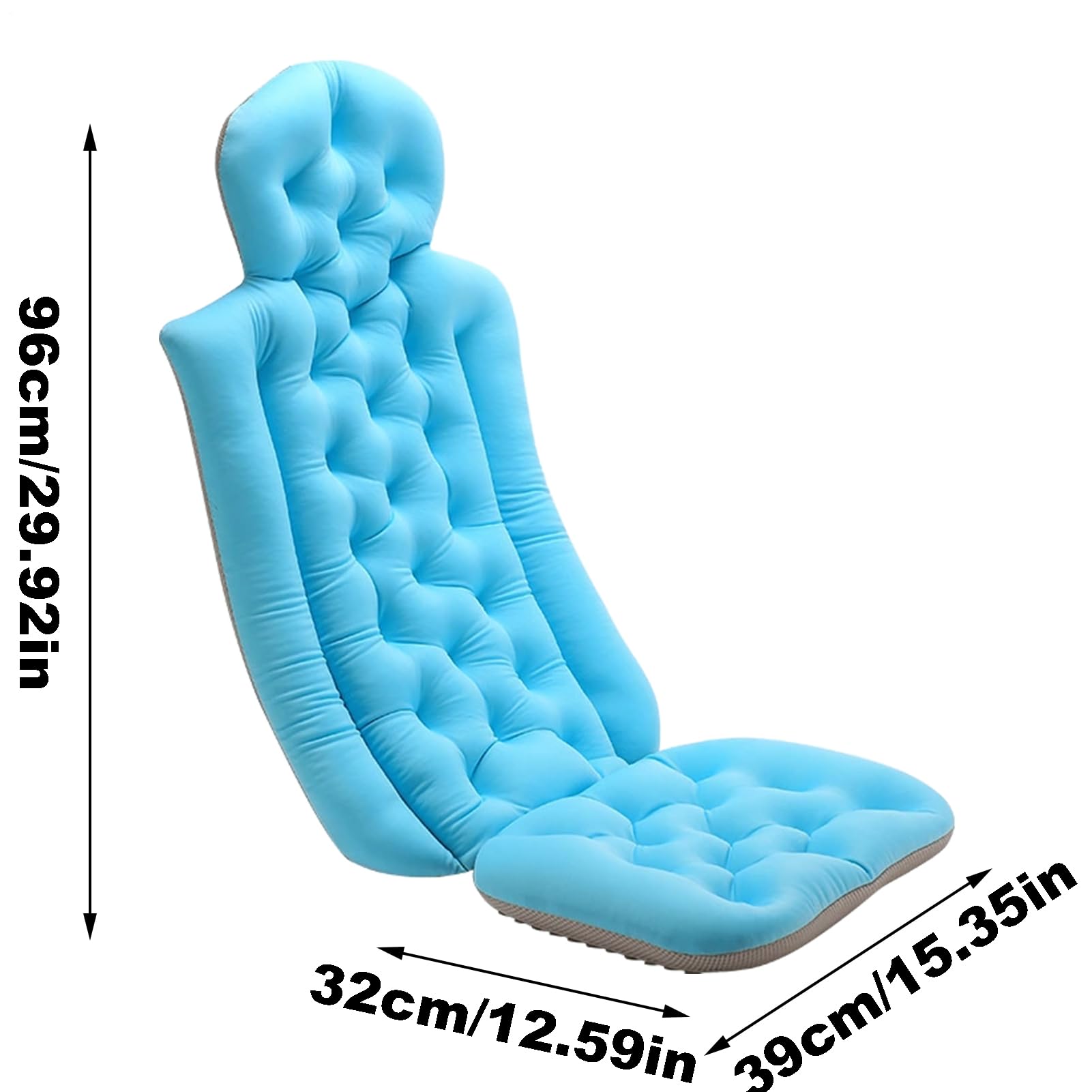Cojín de baño para bañera, cojín de baño de Cuerpo Entero