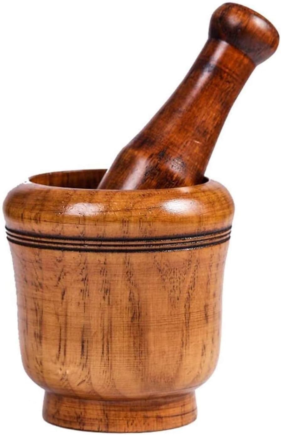 Mortar and Pestle Set Garlic Press Ginger Crusher Spices Grinding Set Garlic
