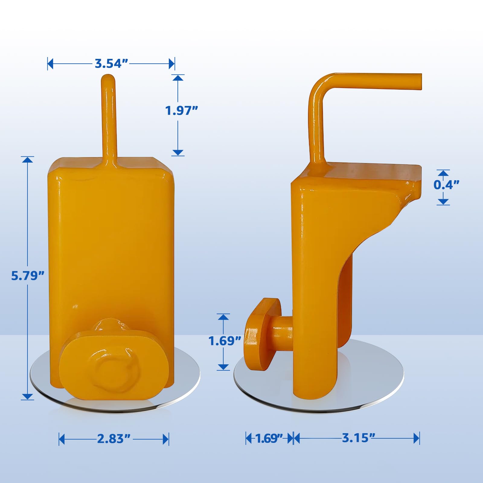HKTE - Gato de contenedor de envío de 5 toneladas, 1 paquete | Acero resistente, mango en U, fácil transporte y posicionamiento para puertos, patios y almacenes