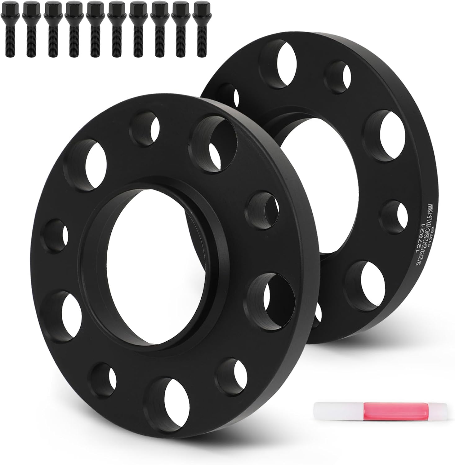 SCITOO 2Pcs 5x120 Wheel Spacers 15mm Bore 72mm Studs 12x1.5 5 Lug Wheel Spacers