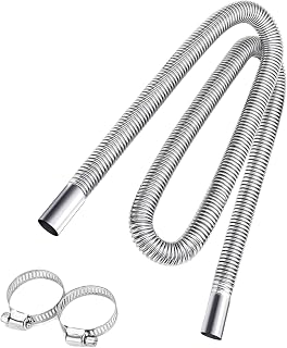 Stainless Steel Exhaust Hose for Diesel Heater – Flexible Exhaust Tubing,1 Inch Inner Diameter, Durable Fuel Tank Vent Hose (23.6")