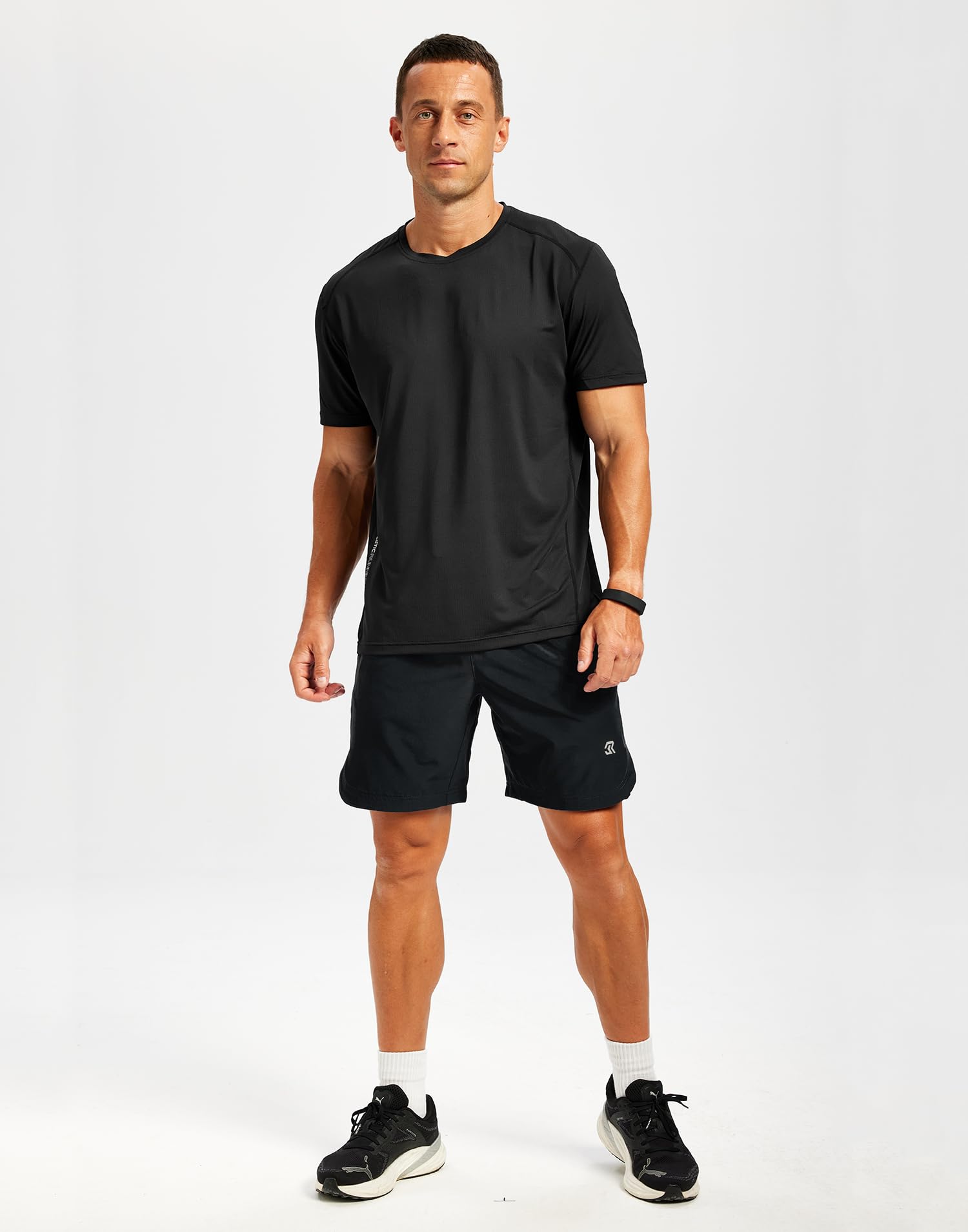 Rane Sports Sporthose Herren Kurz - Gym Shorts für Training & Fitness - Atmungsaktive Laufhose Männer - Schnelltrocknende Workout Hose - Kurze Jogginghose mit Kordelzug