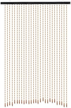 FMURY Handmade Wooden Bead Curtain Doorway Hanging Blind Strips Home Kitchen Door Window Divider Wooden Curtains