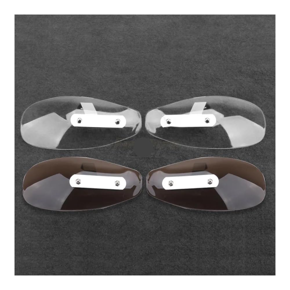 TONGUC Protections de Levier de Moto, Barre De Poignée Transparente Pour 1 Paire, Protège-mains, Protection Contre Le Froid, Déflecteur De Vent
