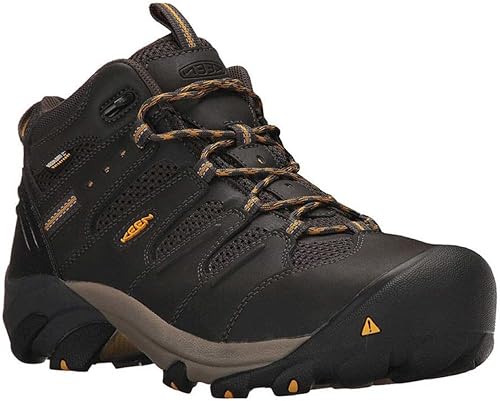 Vista 67 de KEEN Utility Botas de trabajo impermeables Lansing de altura media con punta de acero para hombre Mantillo/Shitake