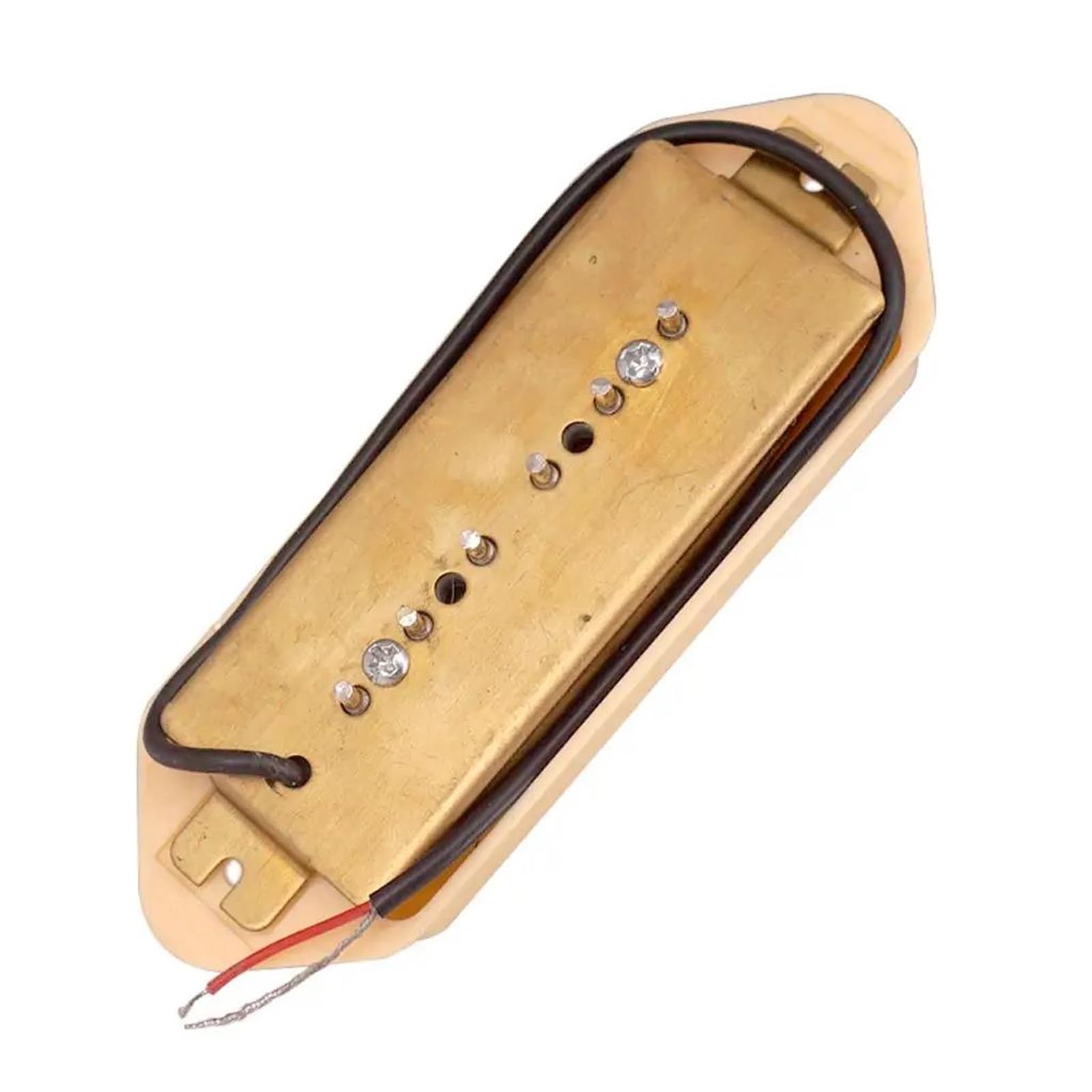 Repuestos Para Pastillas De Guitarra Pastillas De Bobina Simple Estilo Oreja De Perro Pastillas De Guitarra | Puente de Mástil para Guitarra Eléctrica Plata/Amarillo/BK 50/52mm(1set Sliver 50 52mm)
