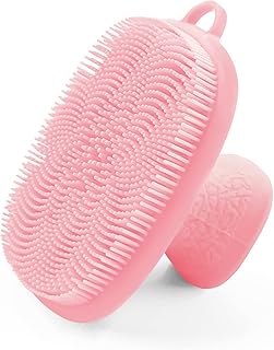 INKERLEE Silicone Face Scrubber Exfoliator Brush, Manual Facial Cleansing Exfoliating Brush, Gentle Face Scrub Wash Brush ...