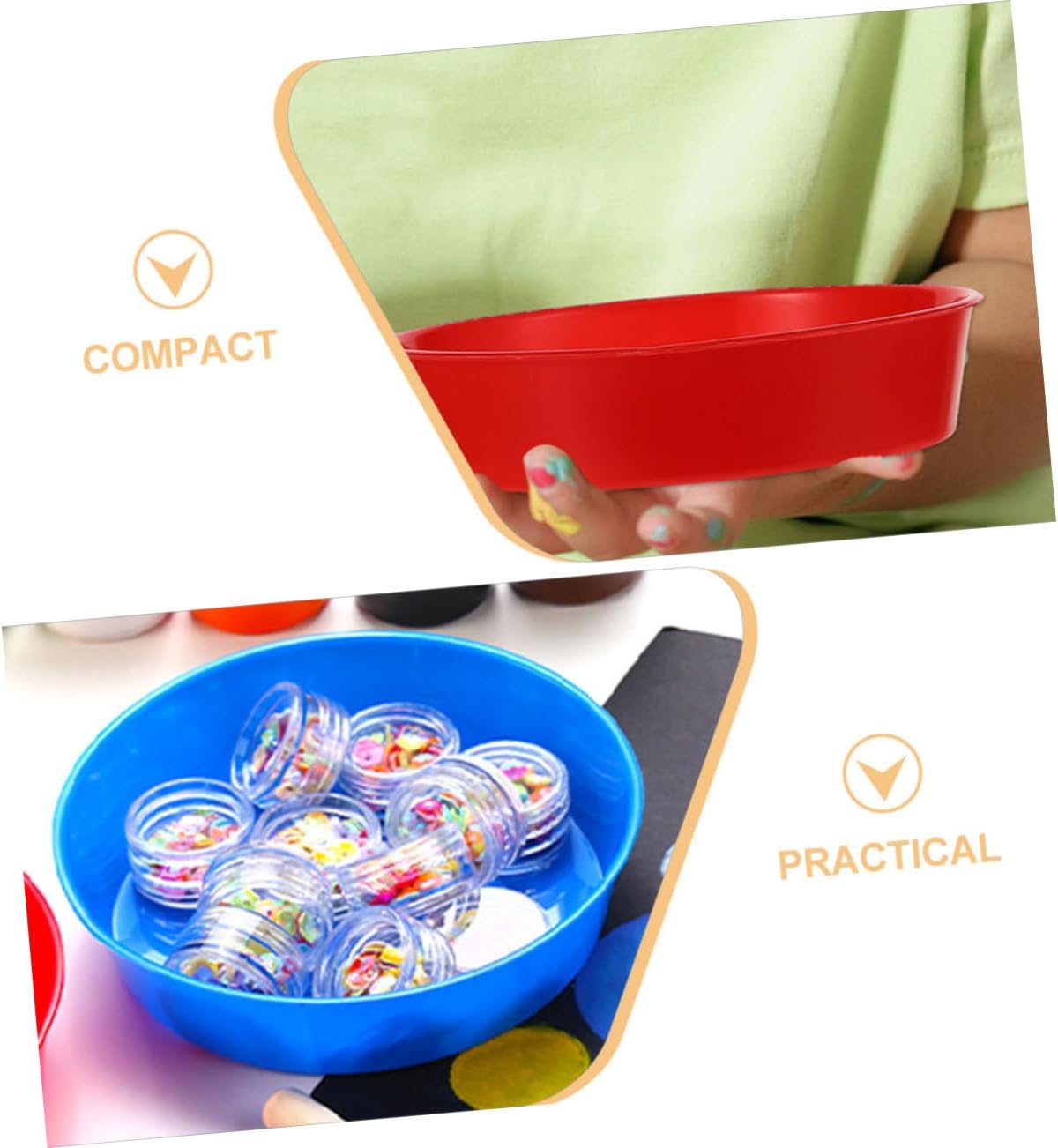 8pcs Delicate Painting Trays Set Plastic Paint for Artist Pigment Mixing Trays Versatile Design