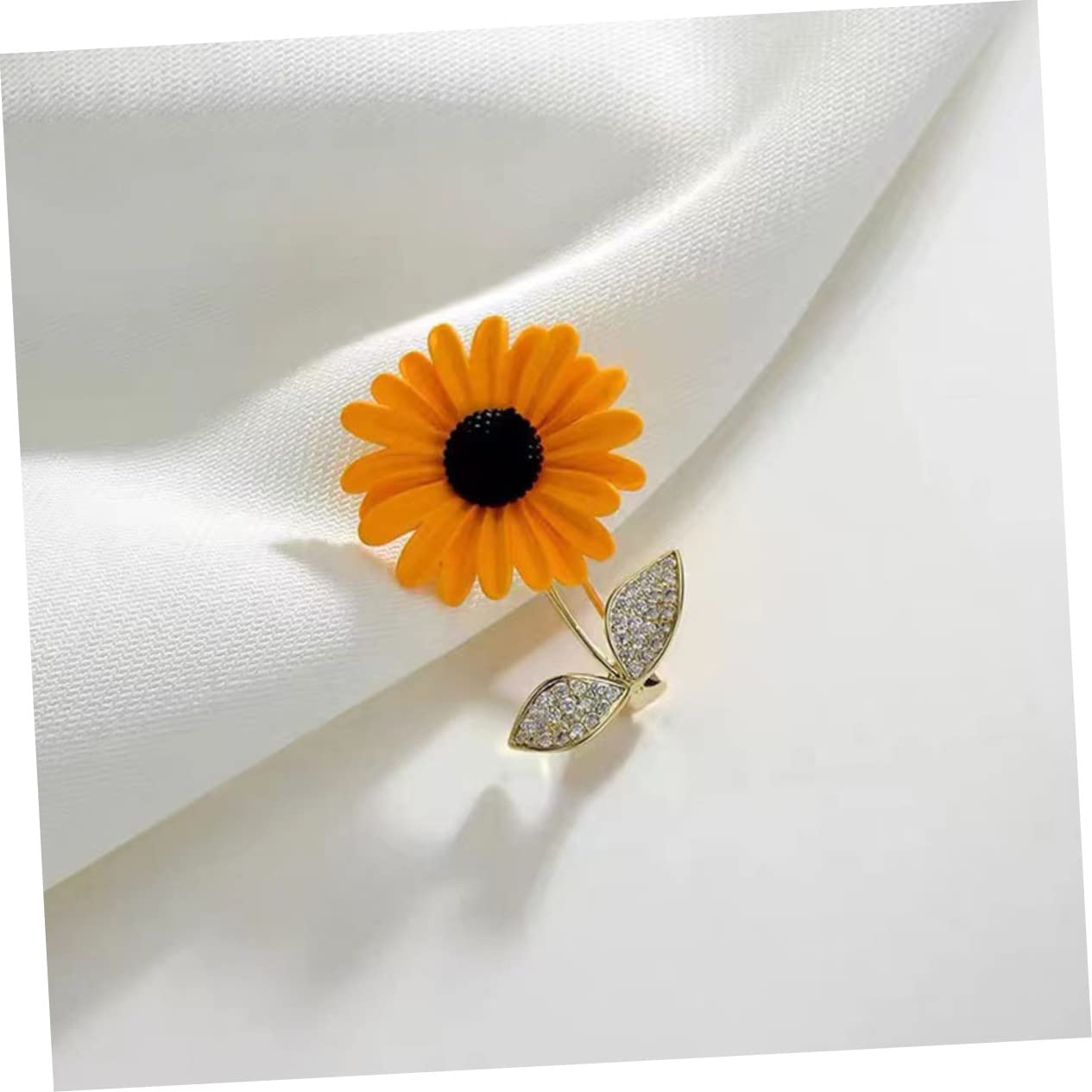 VALICLUD 5piezas Broche De Girasol Delicado Para Mujer Alfiler Decorativo Para Abrigo y Ropa Accesorio Elegante Para Fiestas y Ocasiones Especiales
