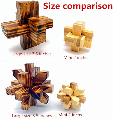 Miniatura 5 de Qiandier - Juego de 20 juguetes de madera 3D para adolescentes y adultos