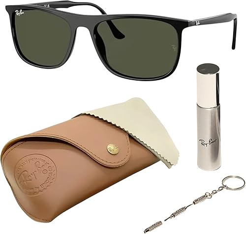 Ray-Ban RB2216 Rectangle Shaped Sunglasses for Men & Women with Official RAYBAN Eyewear Kit