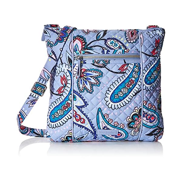 Vera Bradley Women's Cotton Hipster Crossbody Purse, Makani Paisley, One Size