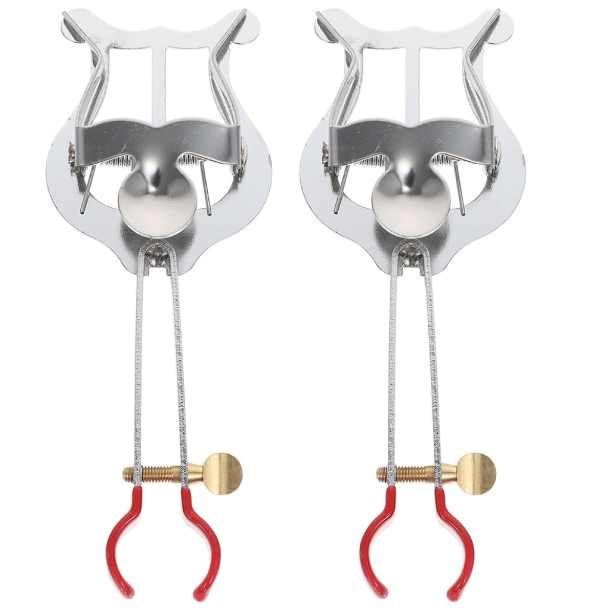 2 Pezzi Lira da Marcia per Clarinetto in Ferro Argento, Leggera e Facile da Trasportare, Morsetto per Spartiti, Accessorio Musicale per Concerti