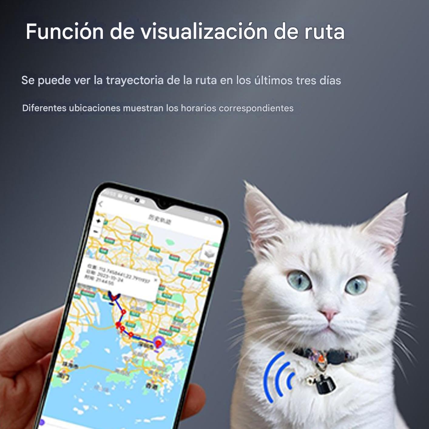 Localizador para Mascotas Perros - Localizador de Llaves de Coche,Fácil Instalación Dispositivo Seguimiento Mascotas, Inteligente para Mochila Bicicleta Llaves de Gato