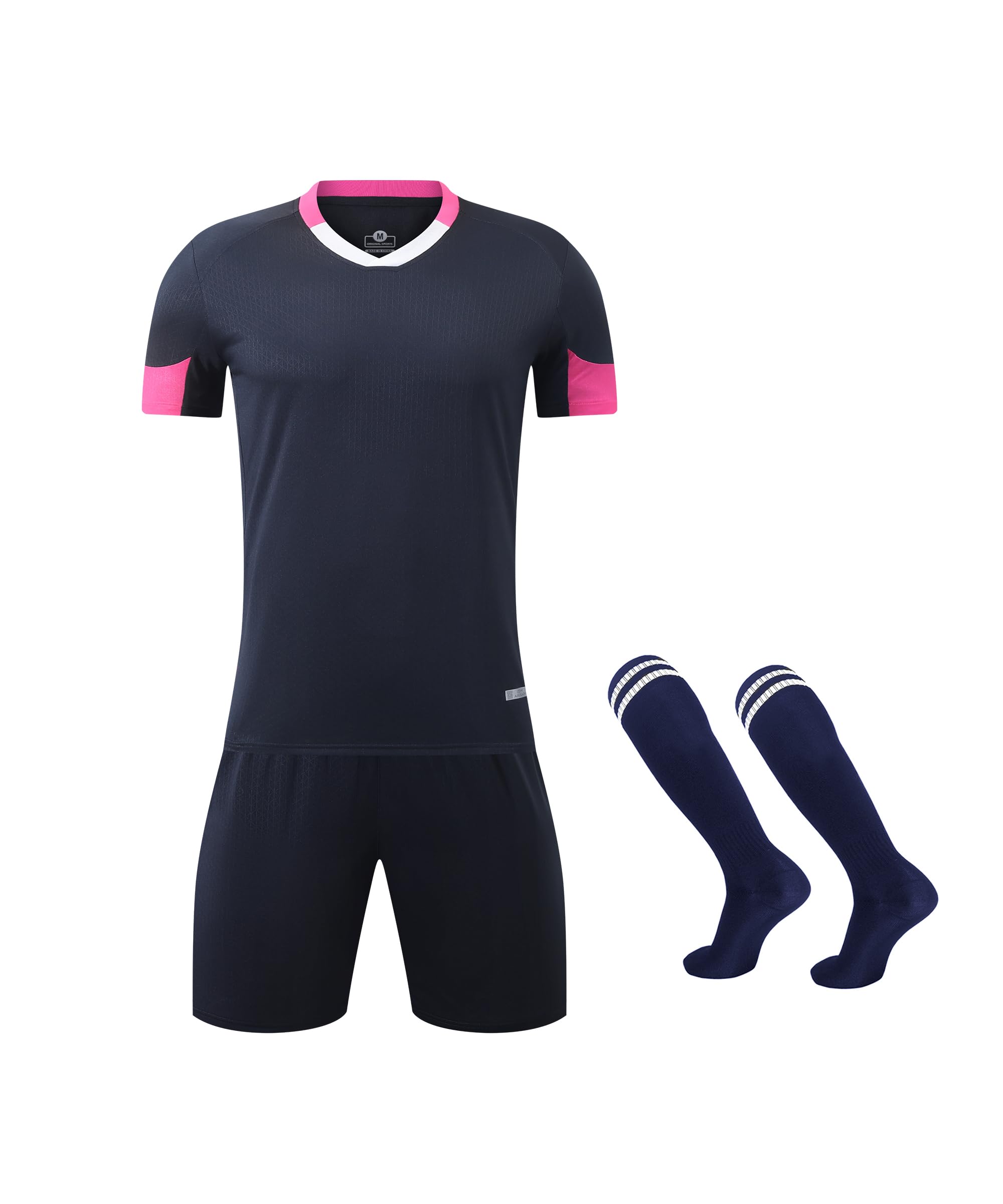 M2C Kids Soccer Uniform Athletic Jersey Shorts Socks Set