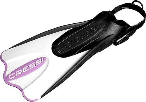 Miniatura 6 de Cressi SAF Short Adjustable Open Heel Swim Fins - Lightweight Easy-Kick Blade for Snorkel Gear, Secure Heel Strap Diving Fins